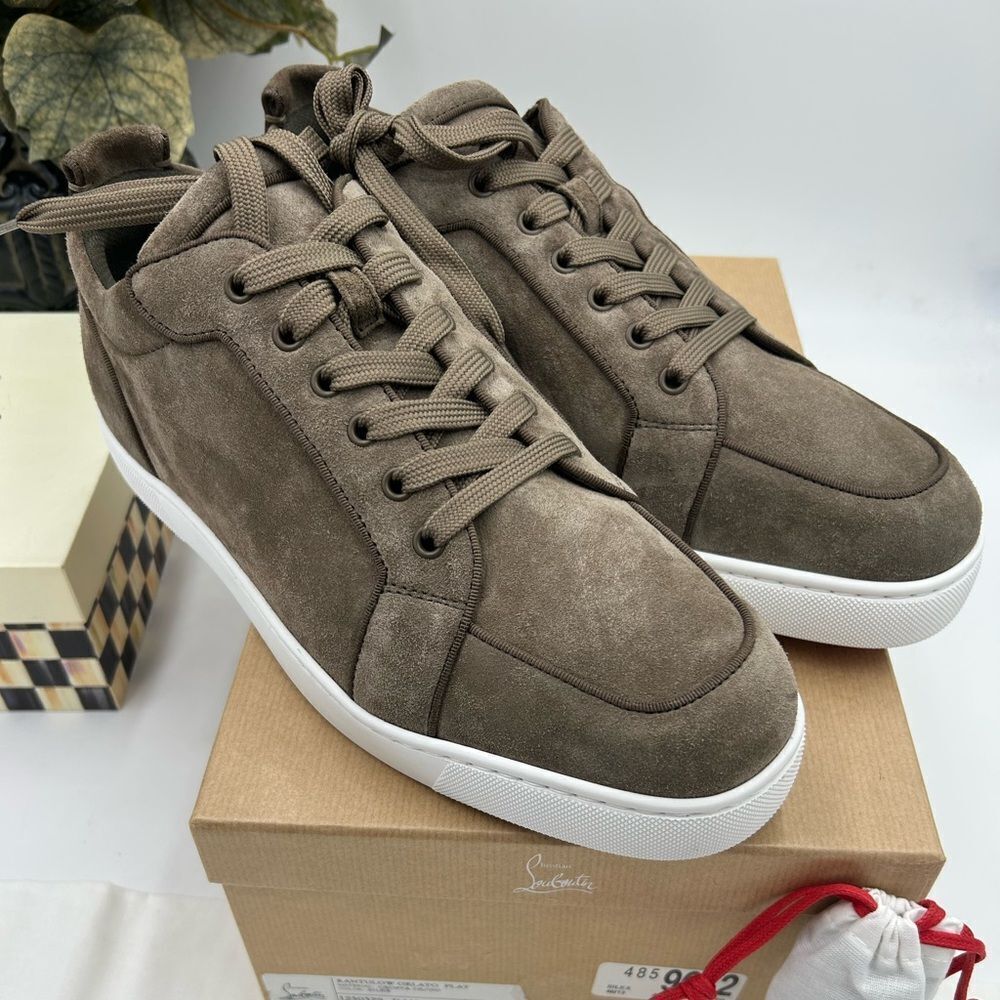 Men's Christian Louboutin Rantulow suede sneakers size 46 made in Italy